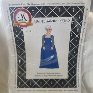 The Elizabethan Kirtle  Historic Costume Pattern Dress Sleeves  Manual B10